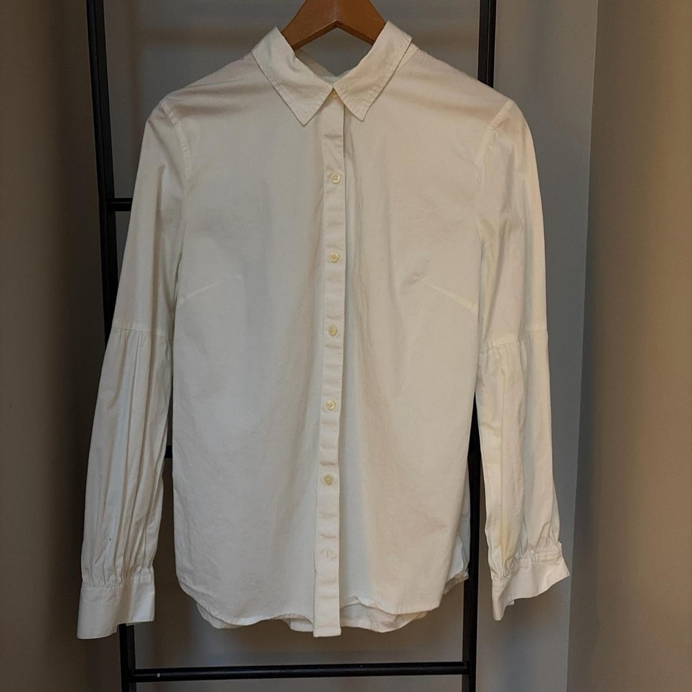 Banana Republic White Collared Shirt